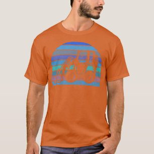 Vintager Bauer Traktor Retro Bauer Traktor Silhou T-Shirt