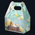 Vintager Bauernhof Rustikales Hen & Floral Ostern Geschenkschachtel<br><div class="desc">Feiern Sie Ostern mit diesem Vintagen Bauernhof-Greifkasten, der eine wunderschön illustrierte Henne in einem rustikalen Koffer beherbergt, umgeben von sanften Pastellfloralen auf einem zarten blauen Hintergrund. Diese Shabby Chic-Geschenkboxen ist ideal für Osterfeiern, Leckereien, Gastgeschenke und Frühjahrsfeiern. Egal, ob Sie einen Osterbrunch, eine Babydusche oder eine Ansammlung im Bauernstil beherbergen, diese...</div>