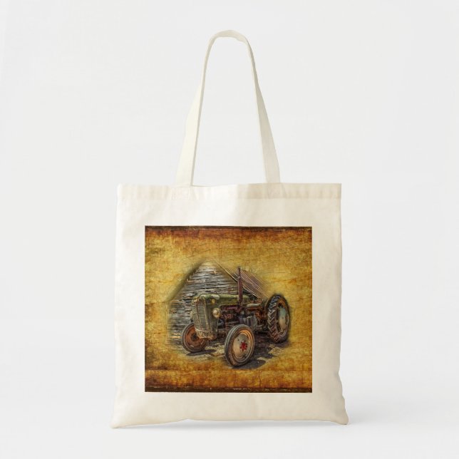 Vintager Bauerntraktor Tragetasche (Vorne)