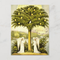 Vintager Baum des Lebens Christliche Illustration 