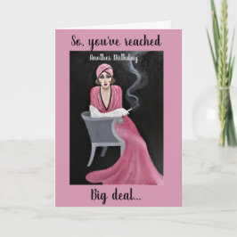 Vintager BdayStandard, 5" x 7" geklappte Grußkarte Karte