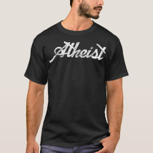Vintager beängstigender Atheist T-Shirt
