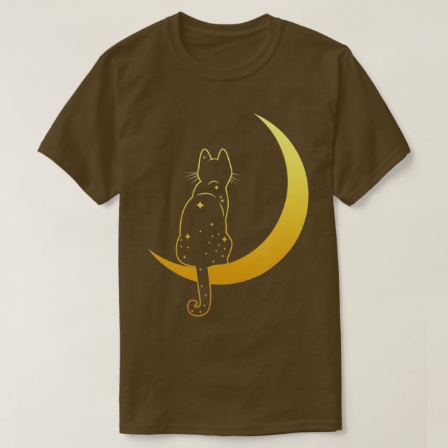 Vintager Beängstigender Halloween Black Cat Kostüm T-Shirt (Design vorne)