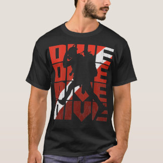 Vintager beängstigender Tauchgang T-Shirt