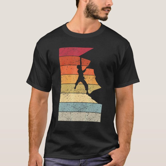 Vintager Bergsteiger Klettersteig 2 T-Shirt (Vorderseite)