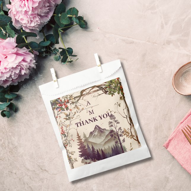 Vintager Bergwald Hochzeit von Evergreen Tree Geschenktütchen (Von Creator hochgeladen)