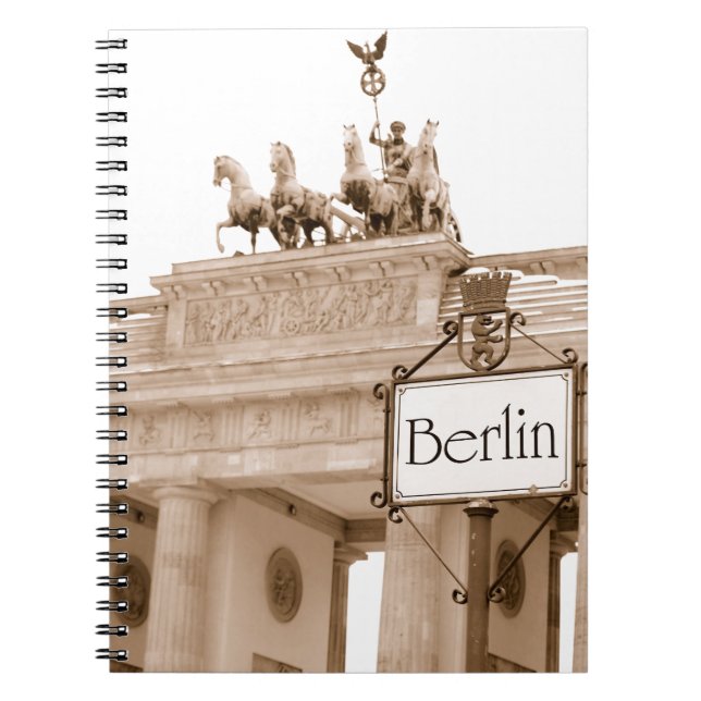 Vintager Berlin-Entwurf Notizblock (Vorderseite)
