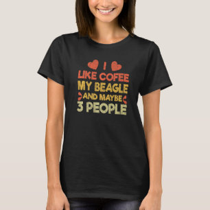 Vintager Besitzer von Haustieren wie Coffee Liebe T-Shirt