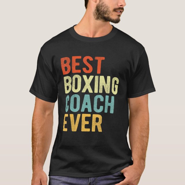 Vintager Best Boxcoach je Boxtrainer Retter T-Shirt (Vorderseite)