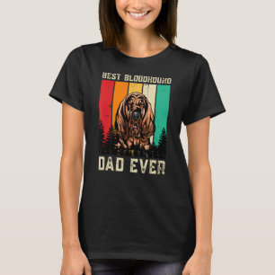 Vintager bester Bluthund-Vater je Vatertag T-Shirt