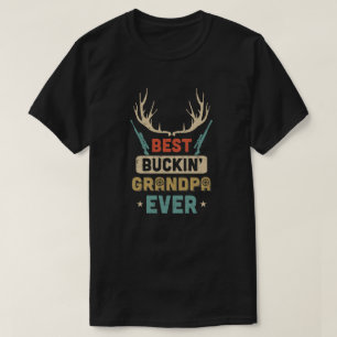 Vintager Bester Buckin-Großvater je Hirschjagd T-Shirt