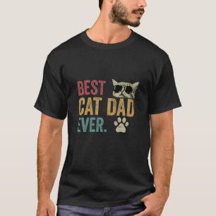 Vintager bester Cat Vater Ever Funny Cat Daddy Ges T-Shirt
