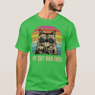 Vintager bester Cat Vater Ever Funny Vathday Gesch T-Shirt