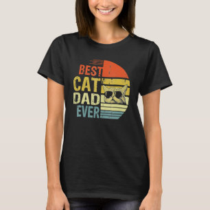 Vintager bester Cat Vater für Männer Katze Katze V T-Shirt