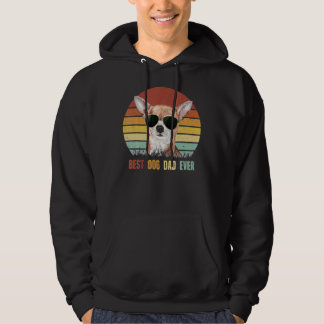Vintager bester Chihuahua-Hund-Vater je Hoodie
