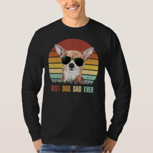 Vintager bester Chihuahua-Hund-Vater je T-Shirt