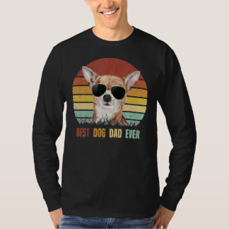Vintager bester Chihuahua-Hund-Vater je T-Shirt