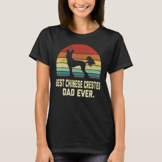 Vintager bester chinesischer Vater je Hund T-Shirt