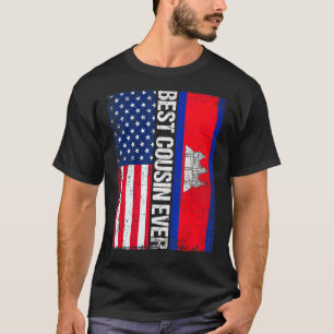 Vintager bester Cousin je Retro American Kambodsch T-Shirt