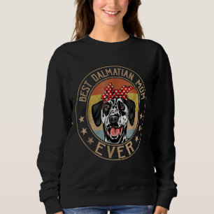 Vintager bester Dalmatiner Mama je Muttertag Sweatshirt
