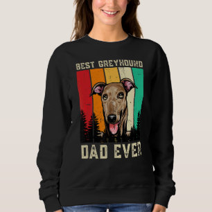 Vintager bester Greyhound Vater je Hund Vater Paw Sweatshirt