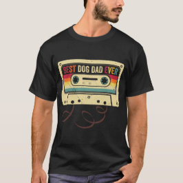 *Vintager bester Hund Vater je Digitale Kunst T-Shirt