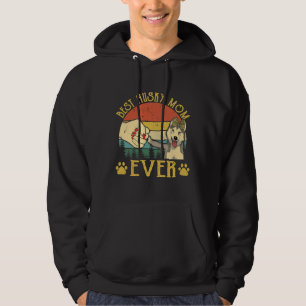Vintager bester Husky-Mama je Hund Hoodie