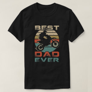 Vintager Bester Motocross-Vater je Geschenk Vatert T-Shirt