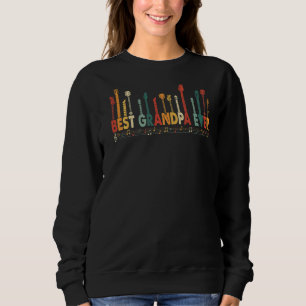Vintager bester Opa je Daddy Guitar Vaterschaft Da Sweatshirt