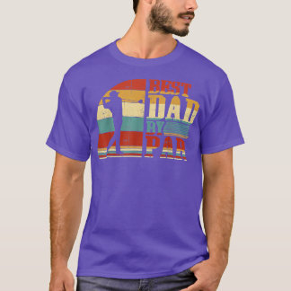 Vintager bester POP per Par Disk Golf Vater Vather T-Shirt