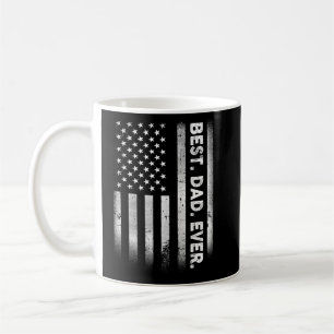 Vintager bester Vater je amerikanische Flagge beän Kaffeetasse