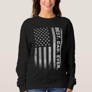 Vintager bester Vater je amerikanische Flagge beän Sweatshirt