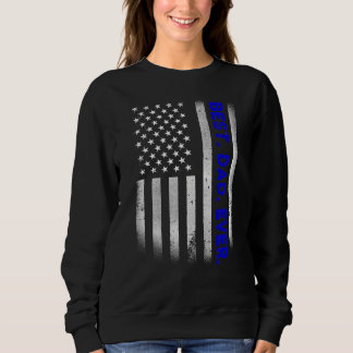 Vintager bester Vater je amerikanische Flagge beän Sweatshirt