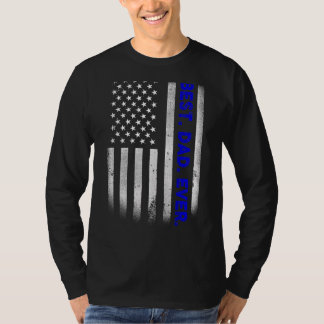 Vintager bester Vater je amerikanische Flagge beän T-Shirt