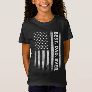 Vintager bester Vater je amerikanische Flagge beän T-Shirt