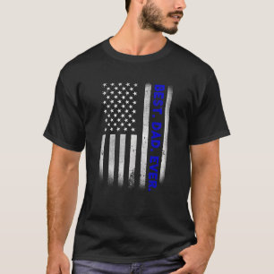 Vintager bester Vater je amerikanische Flagge beän T-Shirt