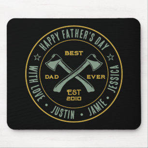 Vintager bester Vater je Personalisiertes AX-Logo Mousepad