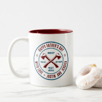 Vintager bester Vater je Personalisiertes AX-Logo