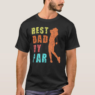 Vintager bester Vater Par Vatertag Golf für Golfe T-Shirt