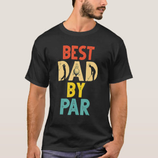 Vintager bester Vater per Par Disc Golf Vater Vath T-Shirt