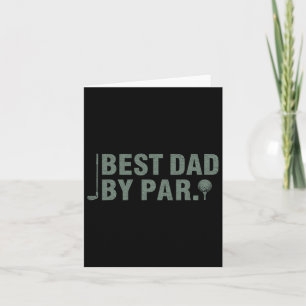 Vintager bester Vater von Par Father &#; s Day Gol Karte