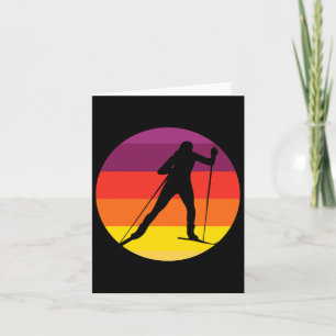 Vintager Biathlon I Wintersport Langlaufski Karte