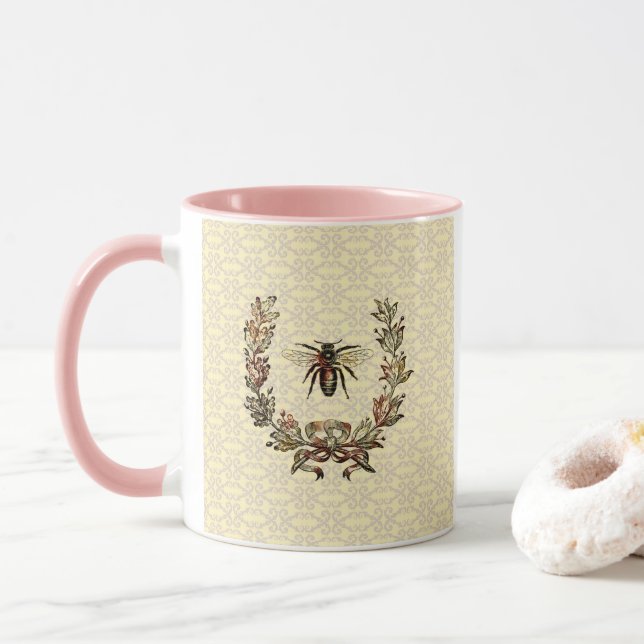 Vintager Bienenreath Tasse (Mit Donut)