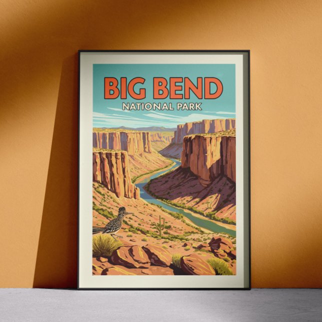 Vintager Big-Bend-Nationalpark Poster (Von Creator hochgeladen)