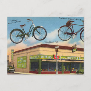Vintager Bike Store Postkarte
