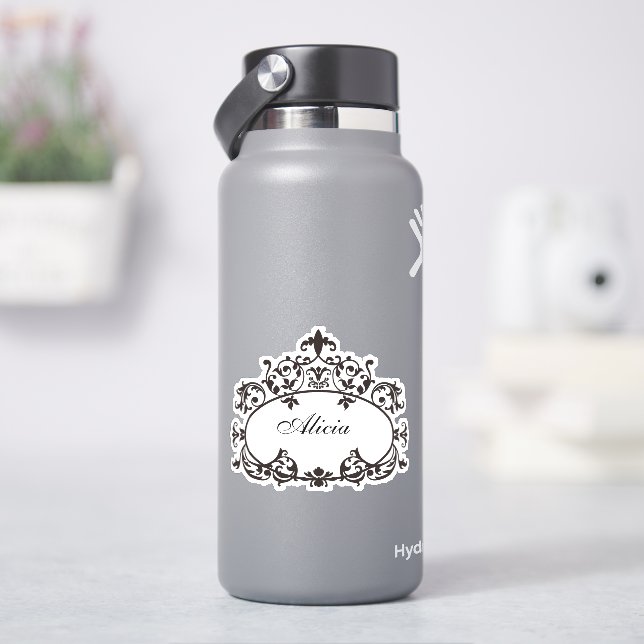 Vintager Bildlaufrahmen Aufkleber (HydroFlask)