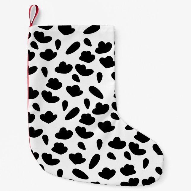 Vintager Bio nahtloser abstrakter Hintergrund, bot Kleiner Weihnachtsstrumpf (Vorderseite)