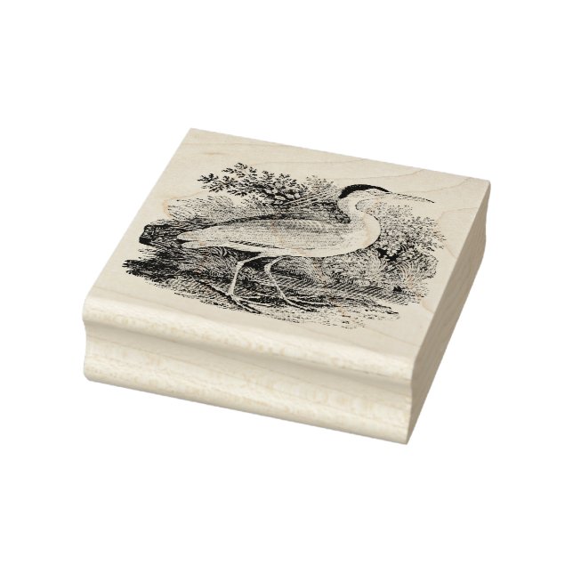 Vintager Bird Gummistempel (Stempel)