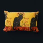 Vintager Black Cat Art Nouveau Chat Noir Steinlen Lendenkissen<br><div class="desc">Das Théophile Alexandre Steinlen Le Chat Noir Le Chat Noir war ein Unterhaltungshotel aus dem 19. Jahrhundert im bohemianischen Viertel Montmartre in Paris. Théophile Steinlens Poster-Illustration im Jugendstil von 1896 ist eine Werbung für eine Reise in andere Städte der Kabarett-Unterhaltungsstätte von Le Chat Noir. Théophile Alexandre Steinlen war ein Schweizer-geborener...</div>