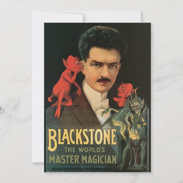 Vintager Blackstone Der Magier der Welt (Vorderseite)